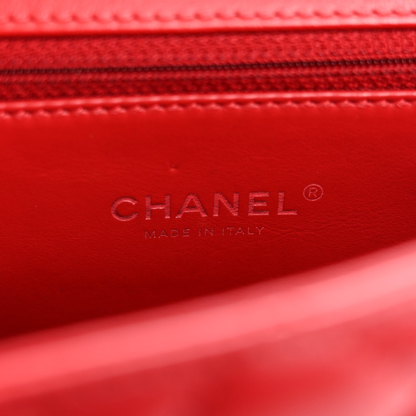Calfskin Quilted Medium CC Filigree Flap Red