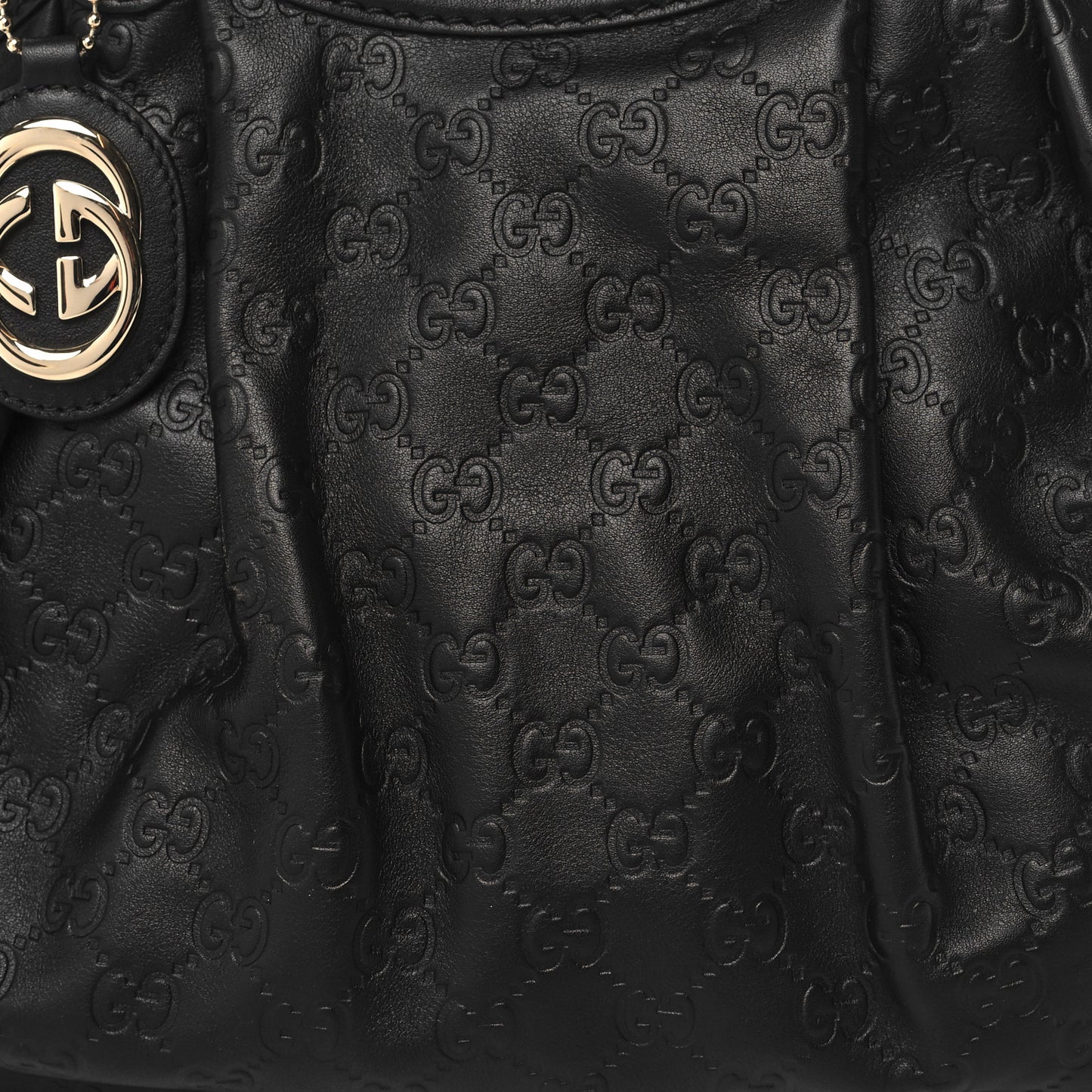 Guccissima Medium Sukey Tote Black