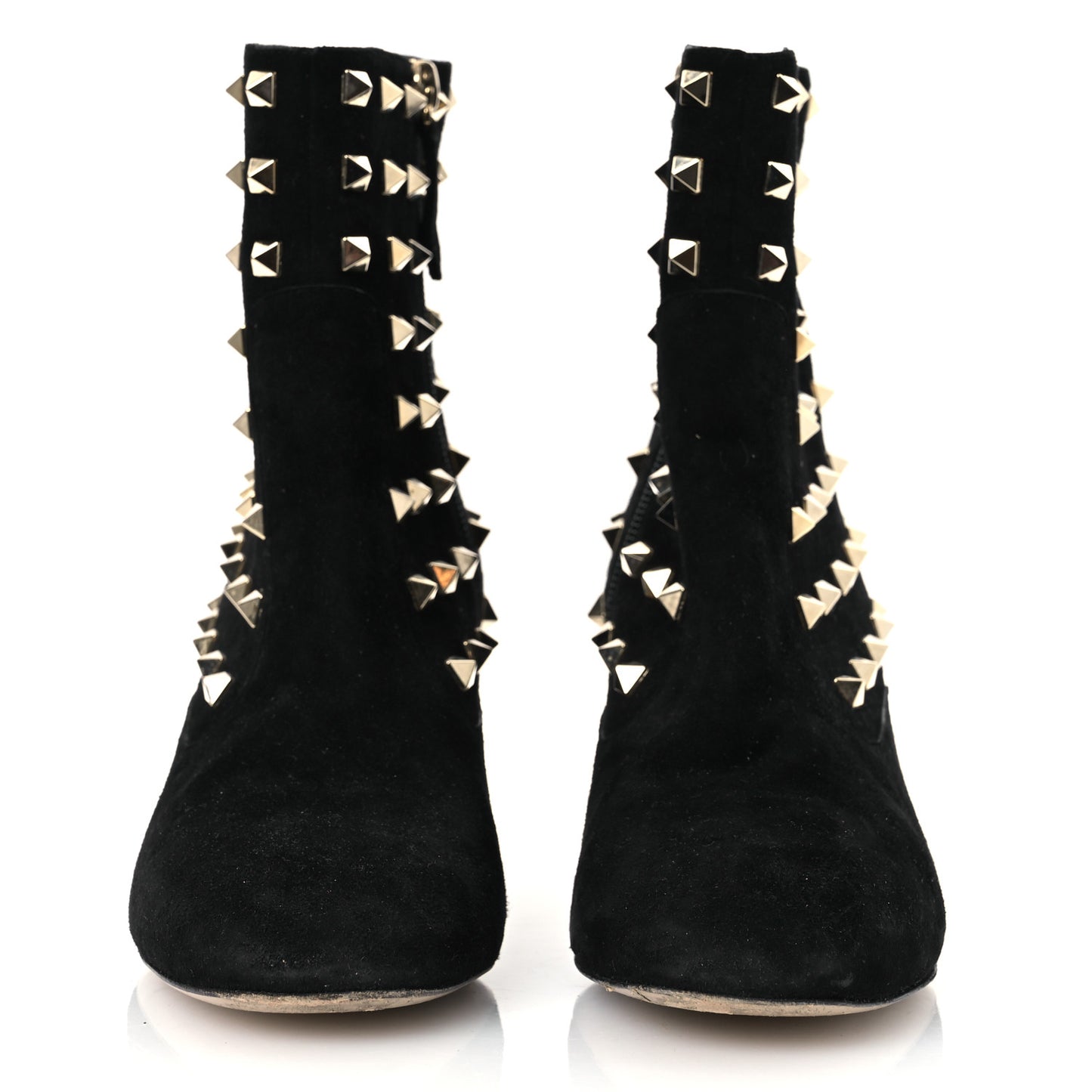 Suede Rockstud 100 Ankle Boots 38 Black