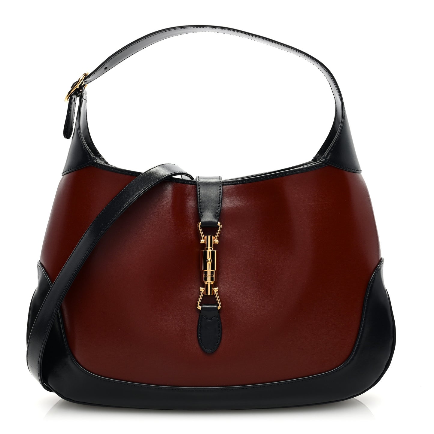 Boarded Dyana Lux Calfskin Bi-Color Medium Jackie 1961 Hobo Red Mineral Blue