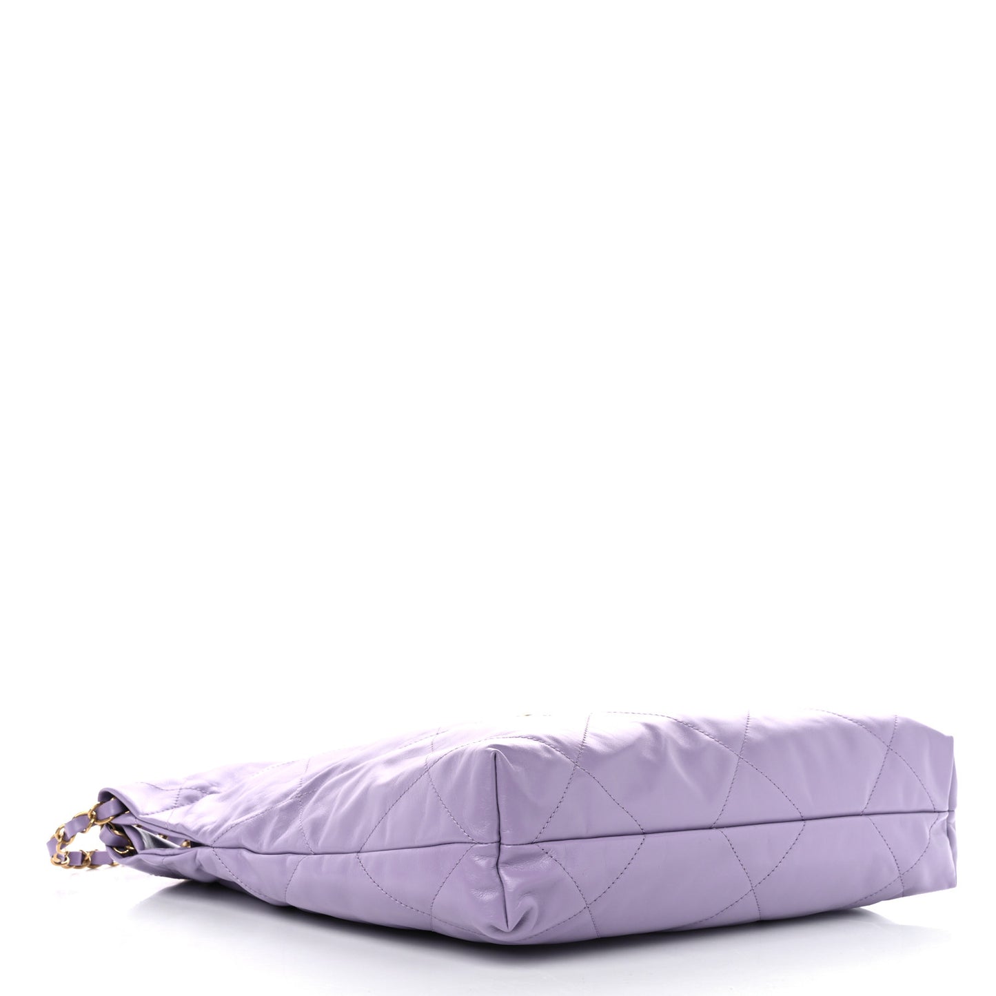 Shiny Calfskin Quilted Small Chanel 22 Light Purple