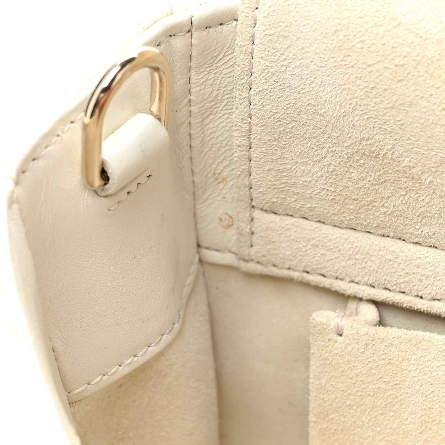 Lambskin Cannage Medium Lady D-Joy White