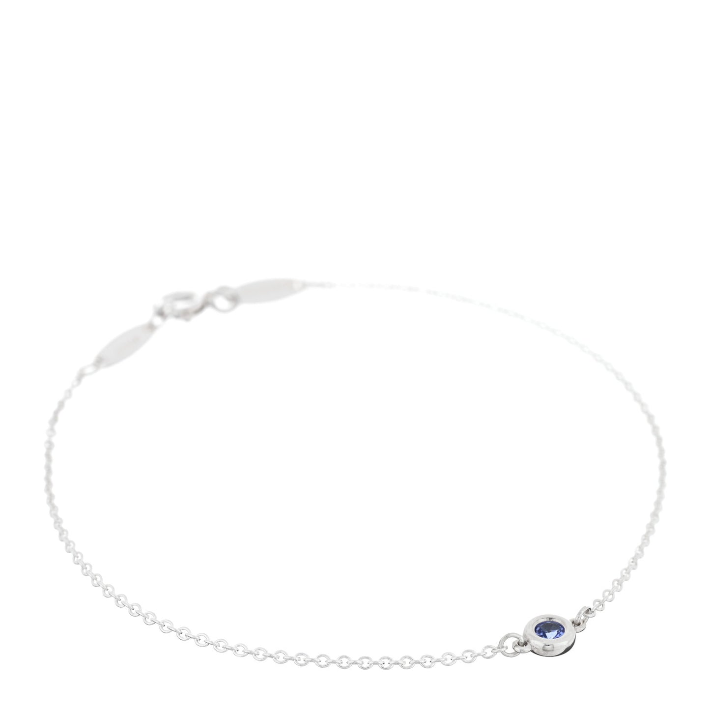 Sterling Silver Tanzanite Elsa Peretti Color By The Yard Bracelet