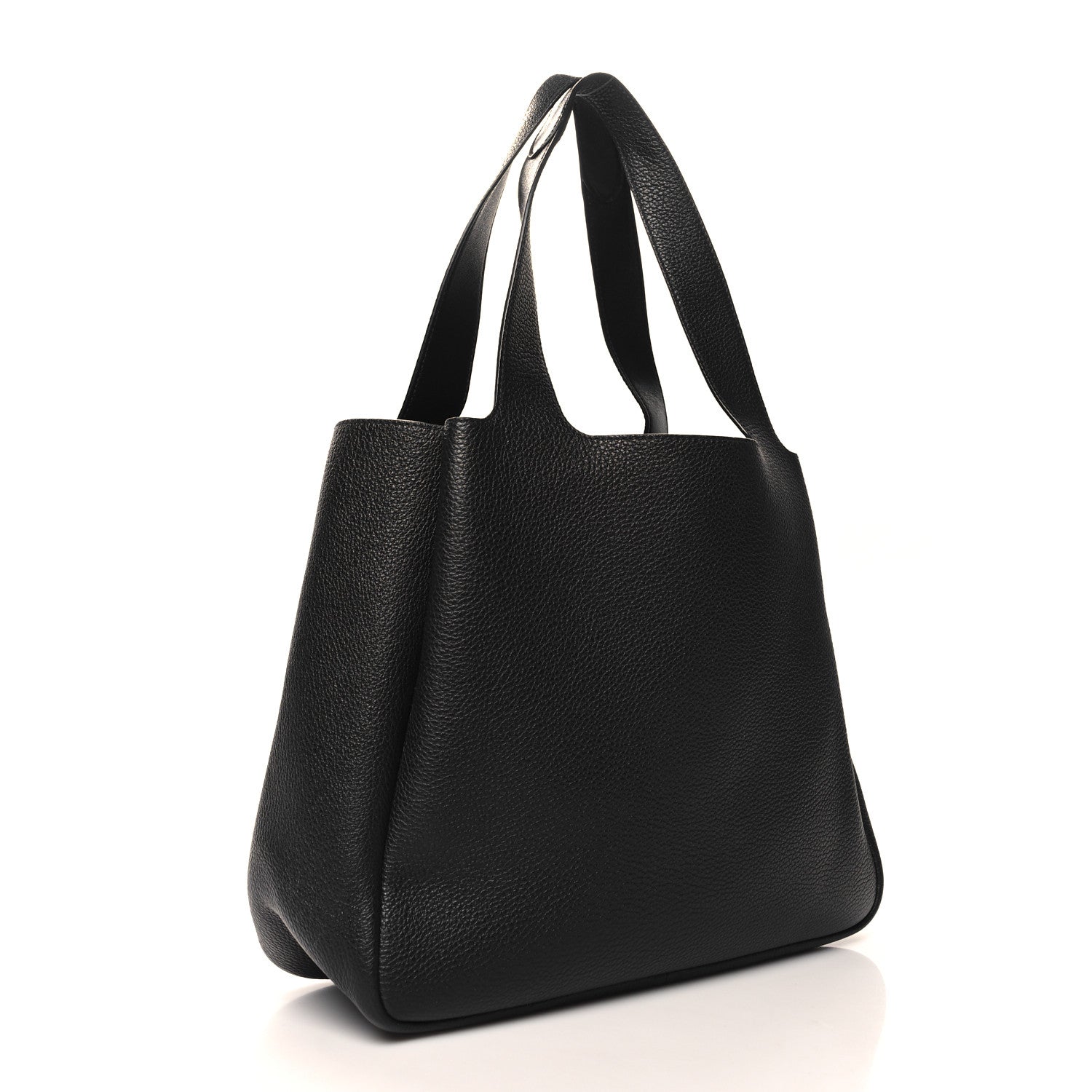 Prada Vitello Daino Soft Medium Dynamique Tote Black 3 of 9