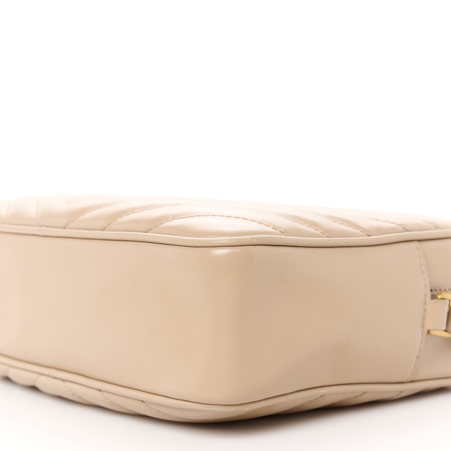 Calfskin Matelasse Monogram Lou Camera Bag Dark Latte