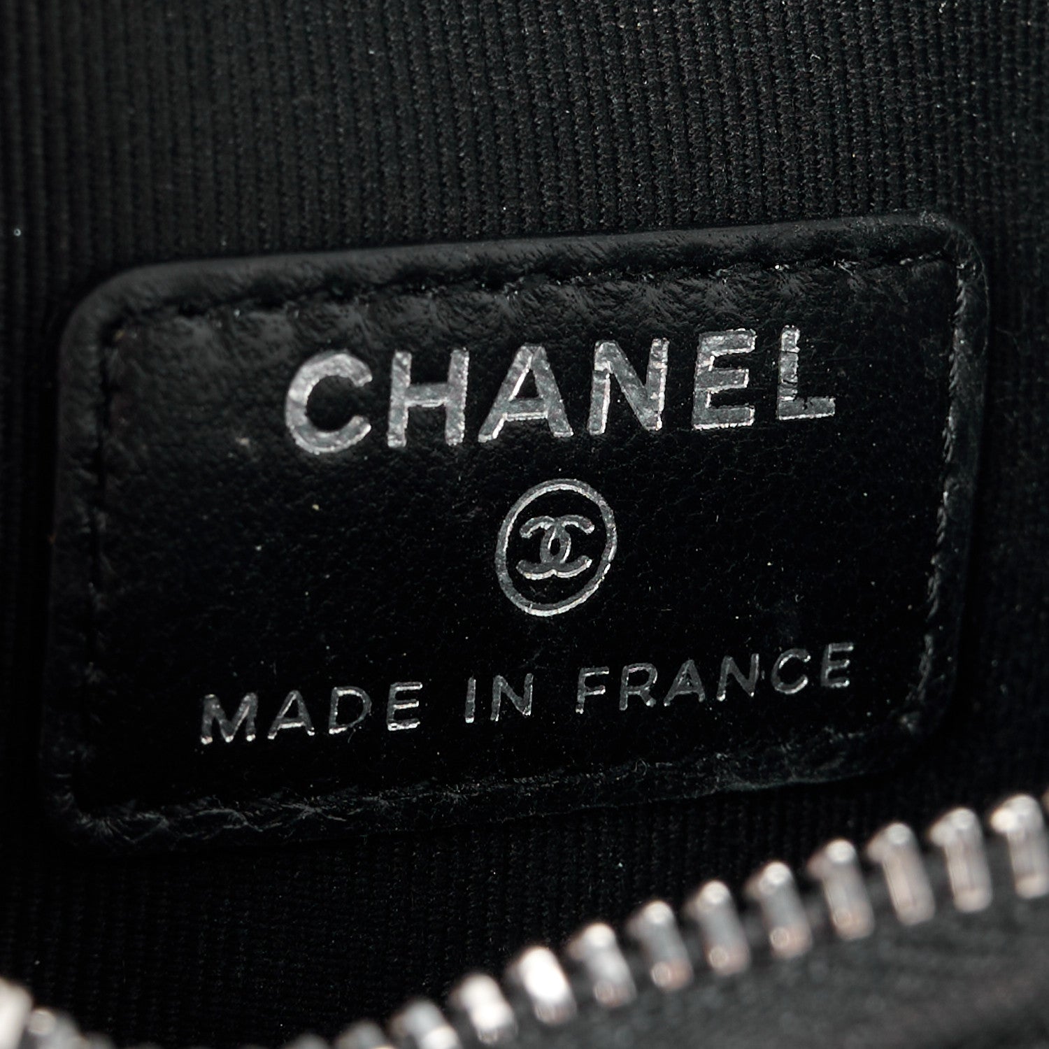 Chanel Tweed Pearl Lambskin Quilted Arm Coin Purse Black 6 of 11