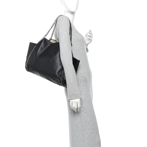 Alter Nappa Falabella Fine Chain Tote Black