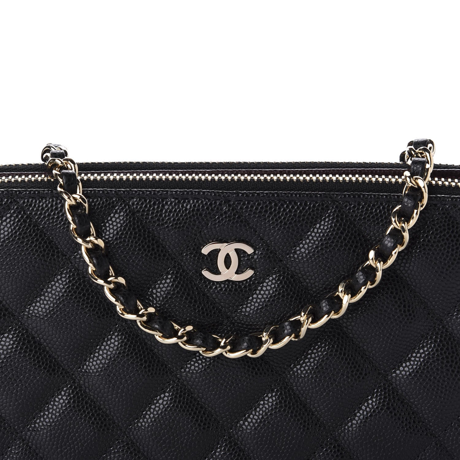 Chanel Caviar Quilted Small Clutch With Chain Black 12 of 13