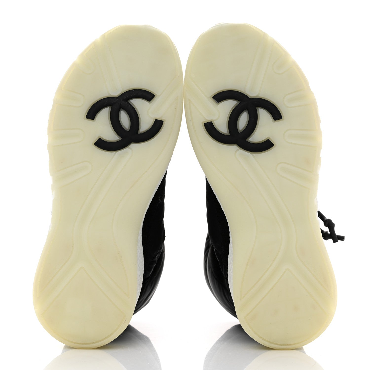 Chanel Nylon Suede Womens Short Boots 39 Black 5 of 9