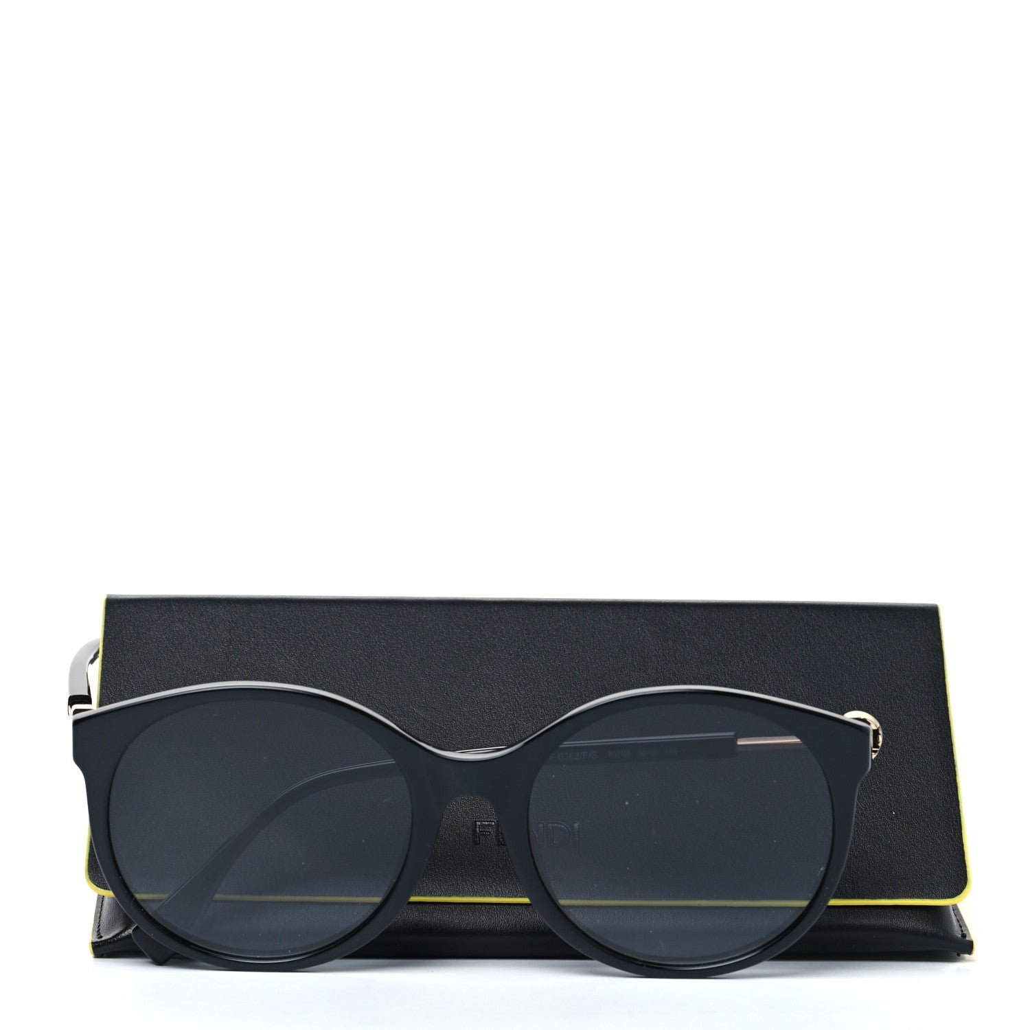 Fendi Acetate F Is Fendi FF Sunglasses FF 0362/F/S Black 7 of 7