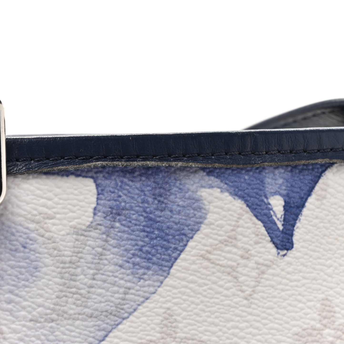 Monogram Watercolor New Tote PM Blue