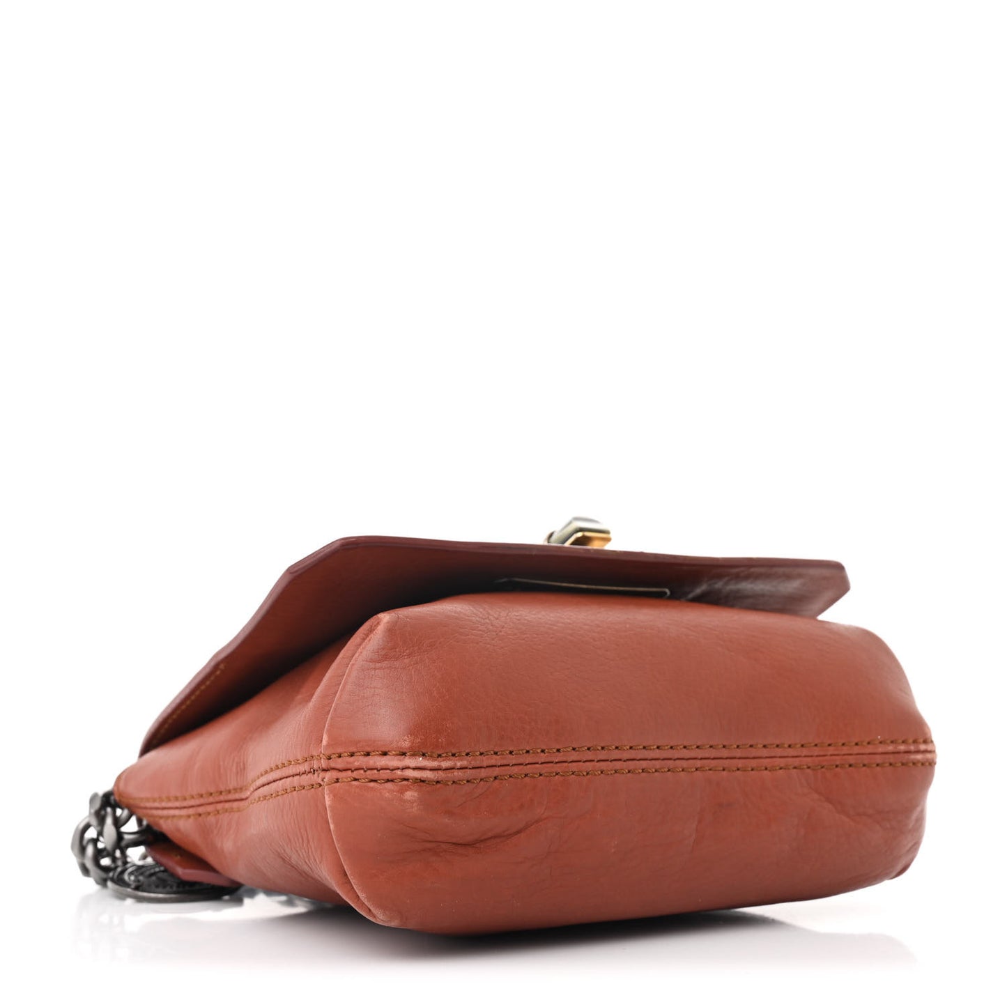 Calfskin Happy Mini Pop Bag Beige