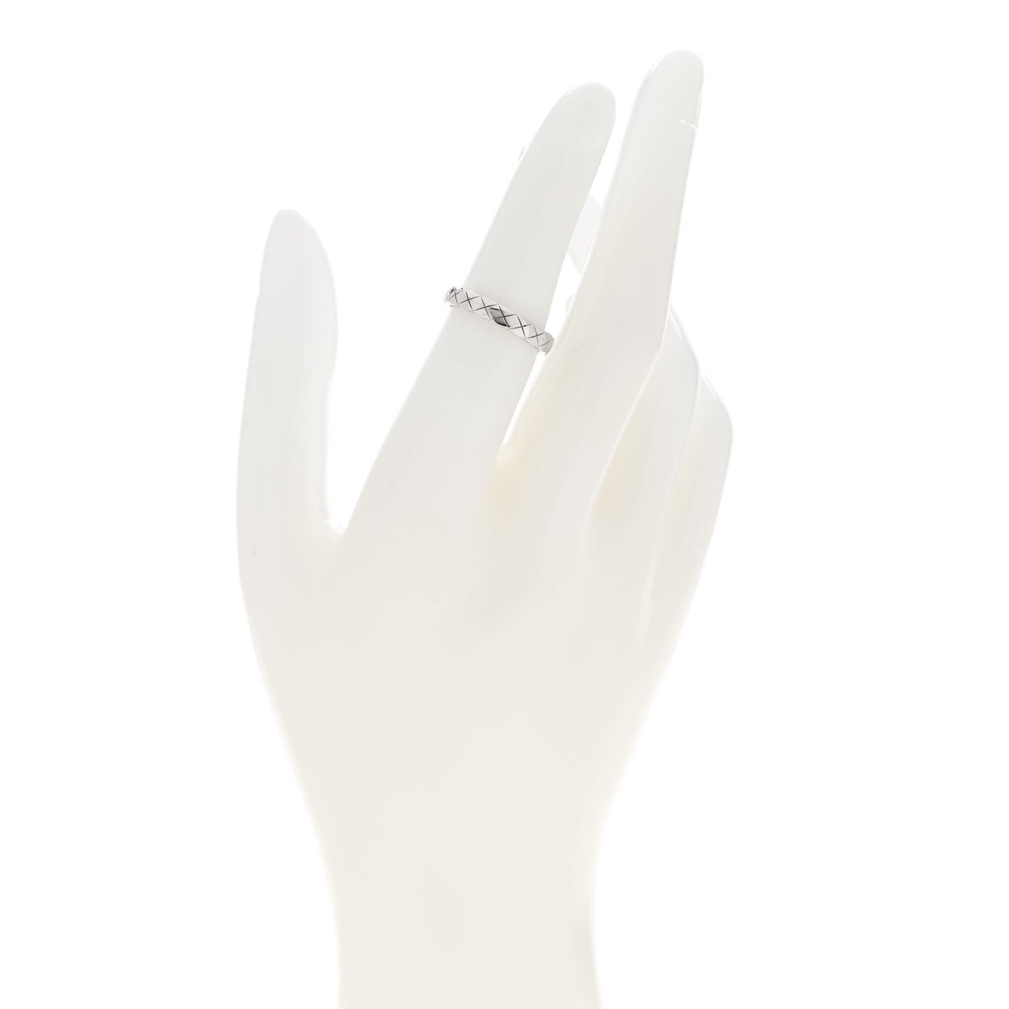18K White Gold Mini Coco Crush Ring 50 5.5