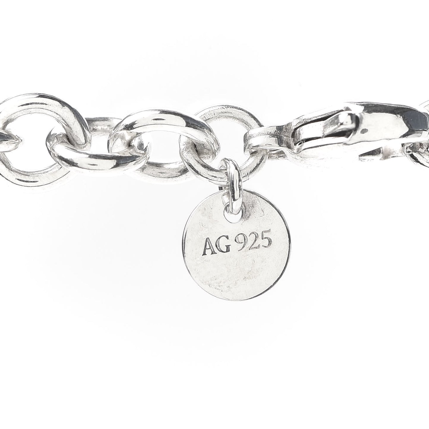 Sterling Silver Return To Heart Tag Lariat Necklace