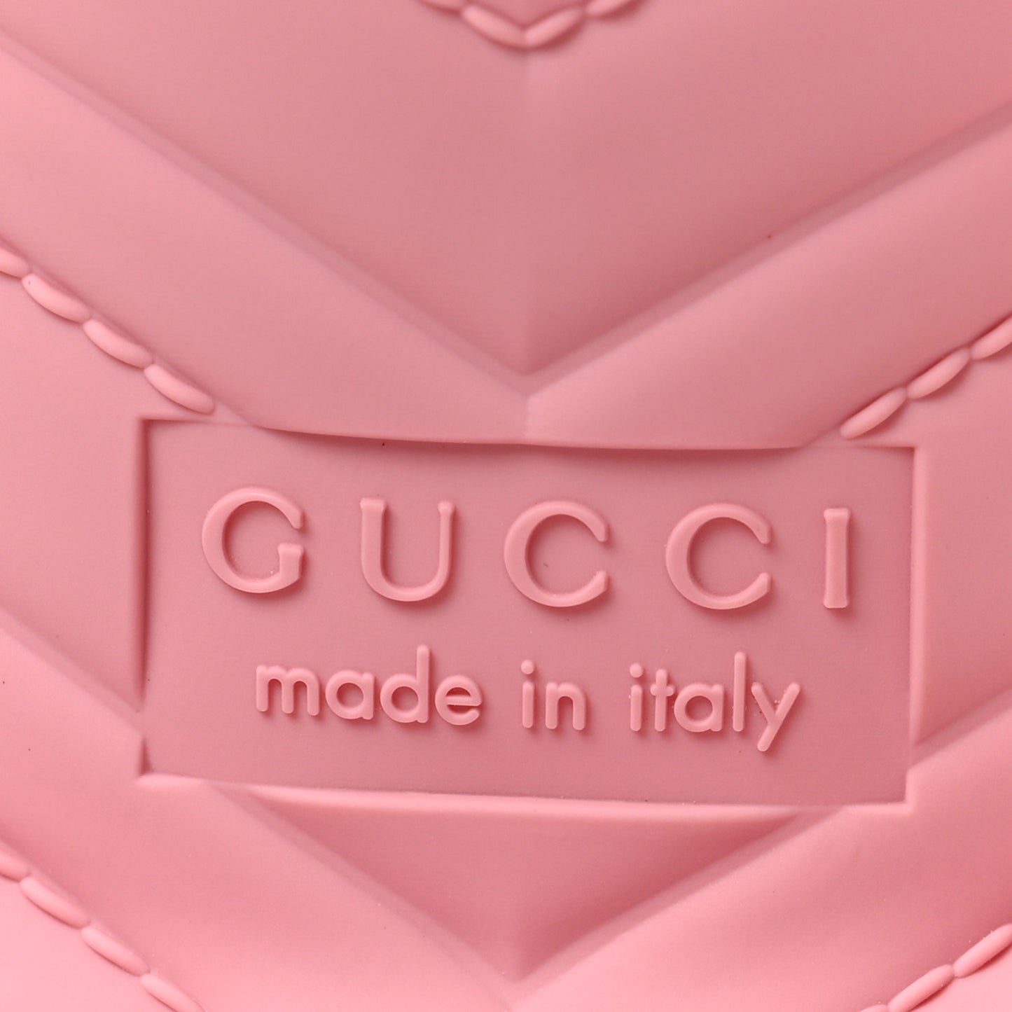 Rubber Gucci Logo Womens Platform 20/60mm Slide Sandals 38 Wild Rose