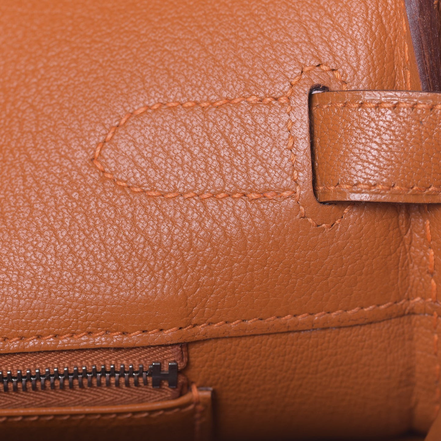 Chevre Birkin 30 Potiron