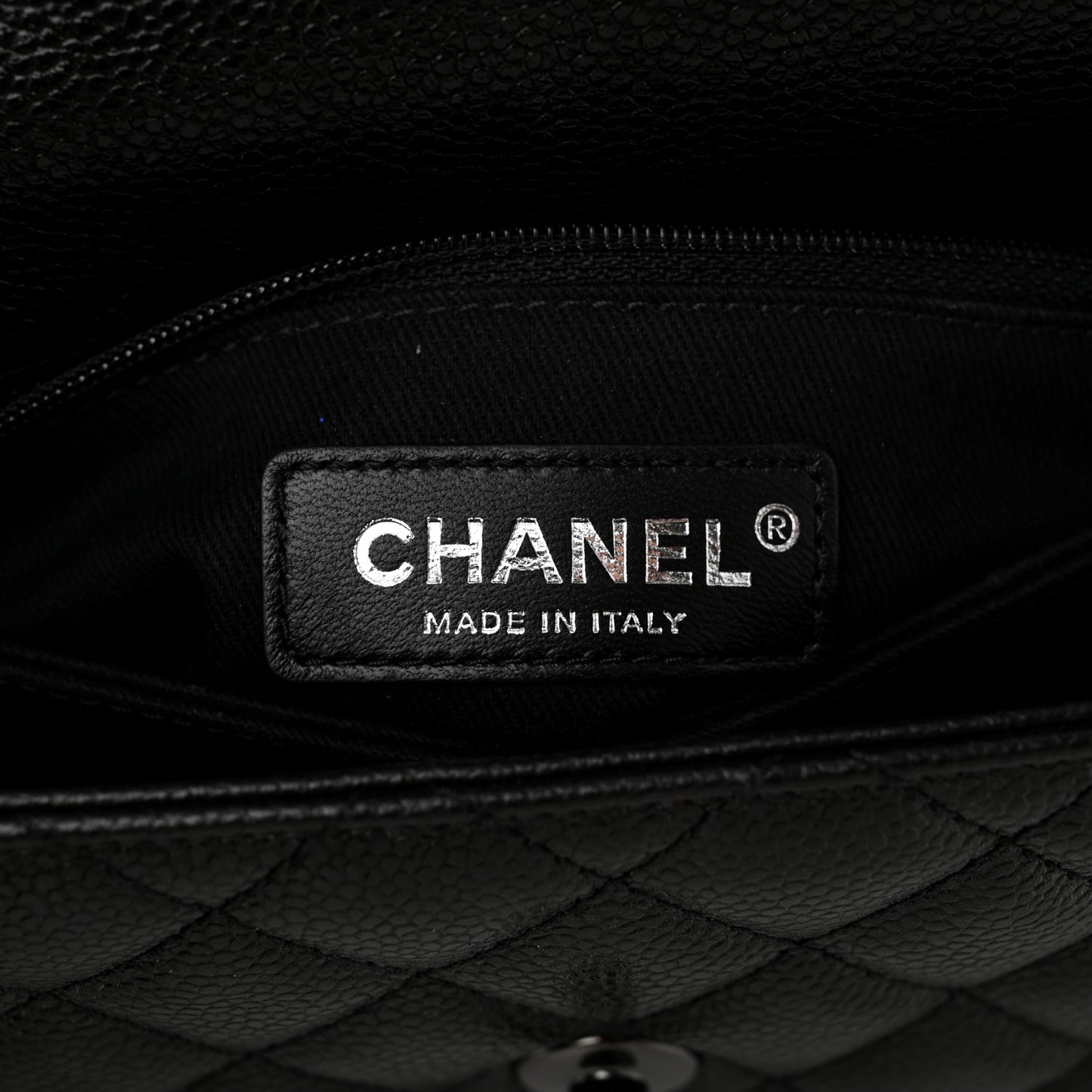 Caviar Quilted Mini Coco Handle Flap So Black