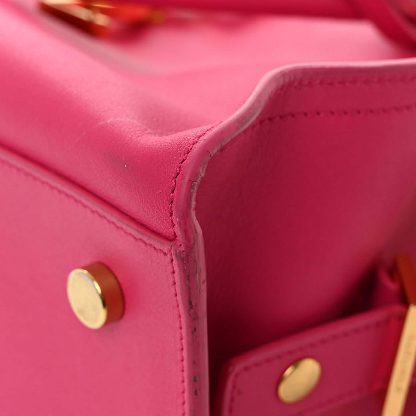 Calfskin Baby Monogram Cabas Fuchsia