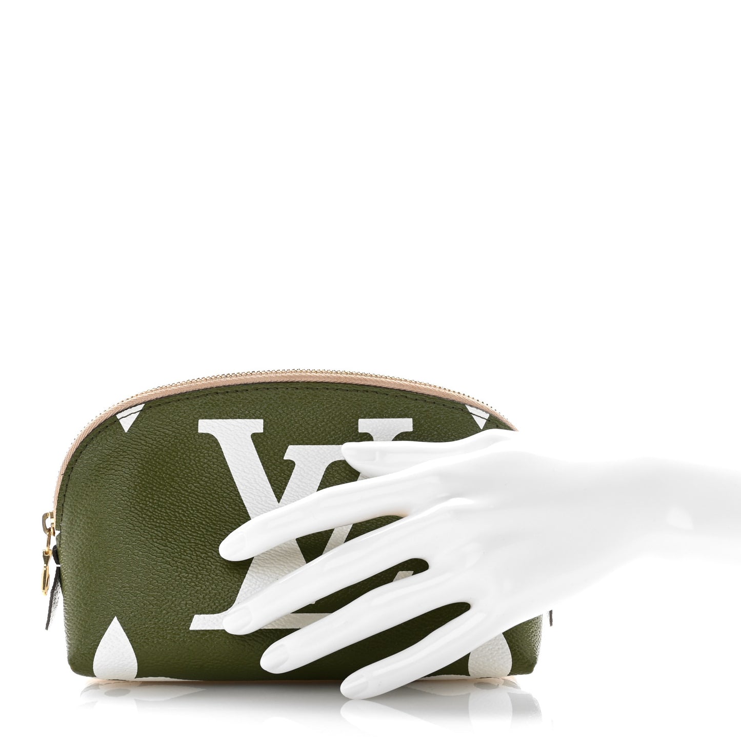 Monogram Giant Cosmetic Pouch Kaki
