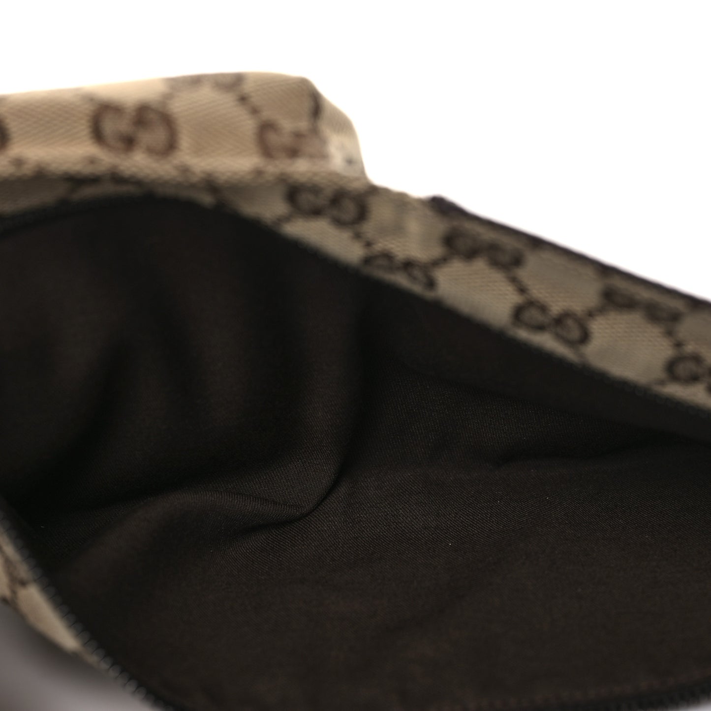 GG Monogram Double Pocket Belt Bag Dark Brown