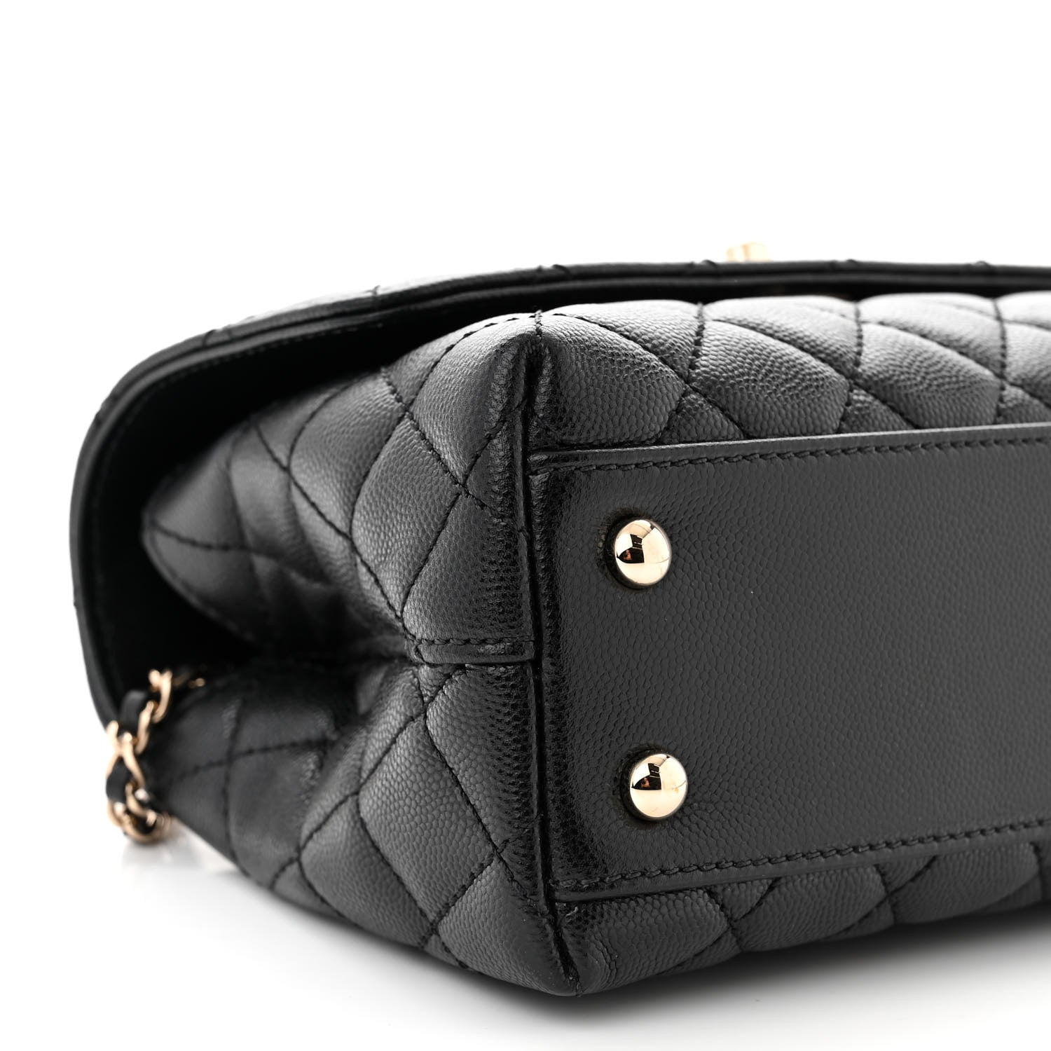 Chanel Caviar Quilted Mini Coco Handle Flap Black 6 of 13