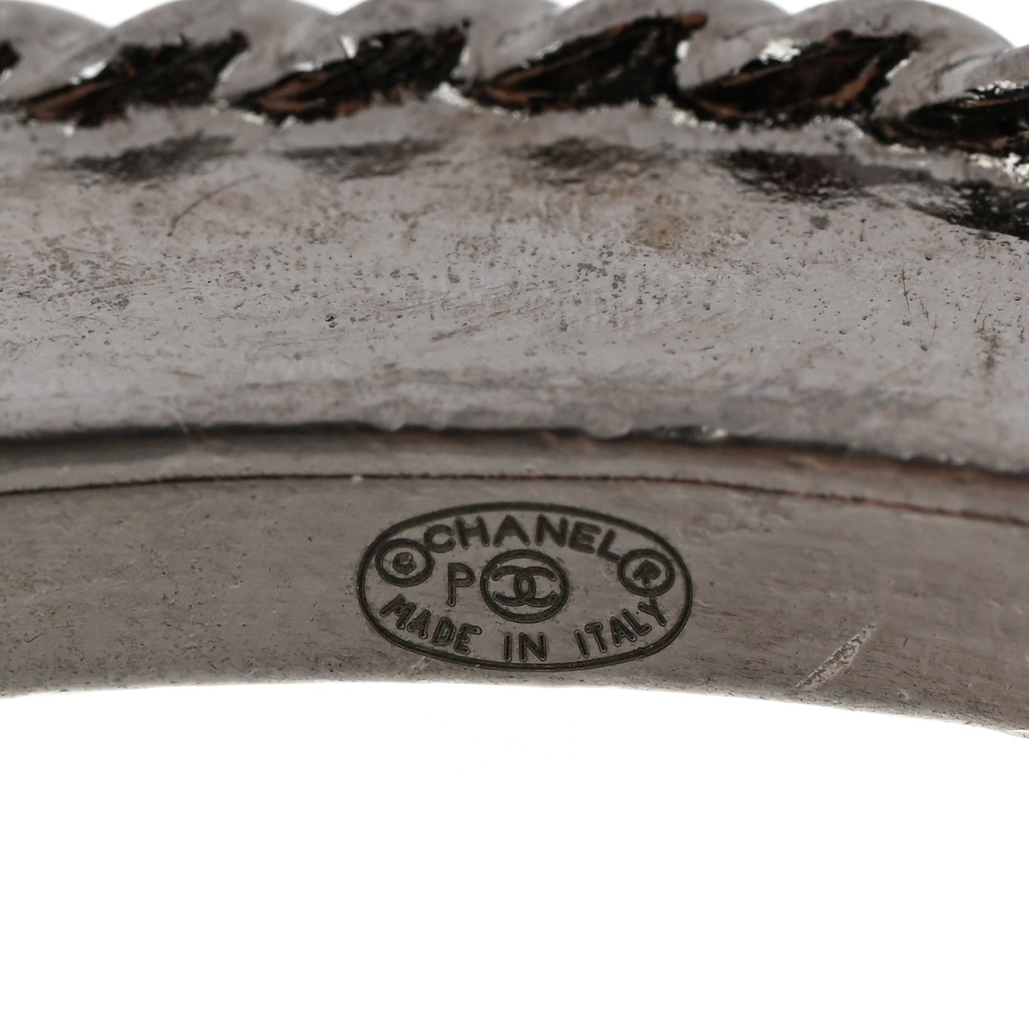 Chanel Ruthenium Pearl Bead Bangle 4 of 4