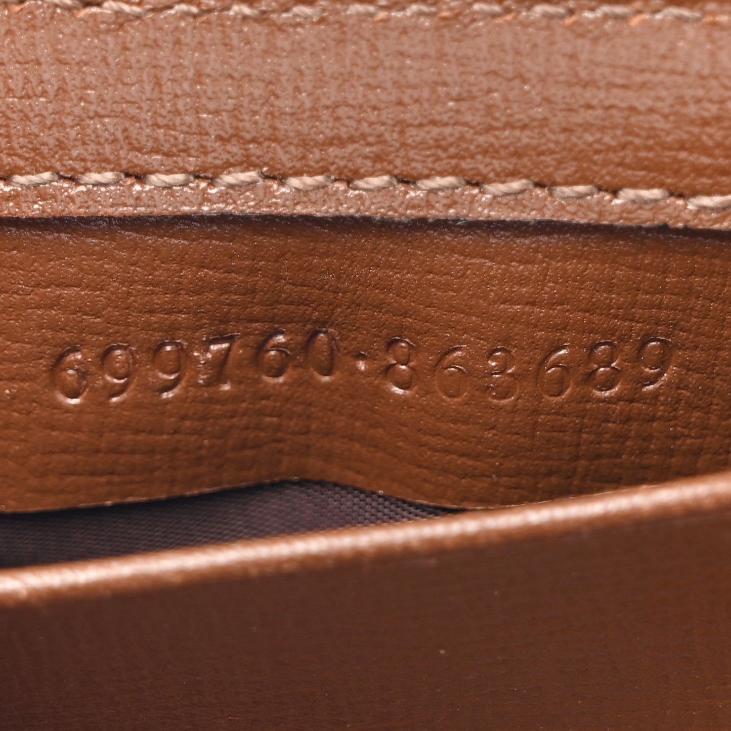 GG Supreme Monogram Azalea Calfskin Web Horsebit 1955 Wallet On Strap Beige Ebony Brown Sugar
