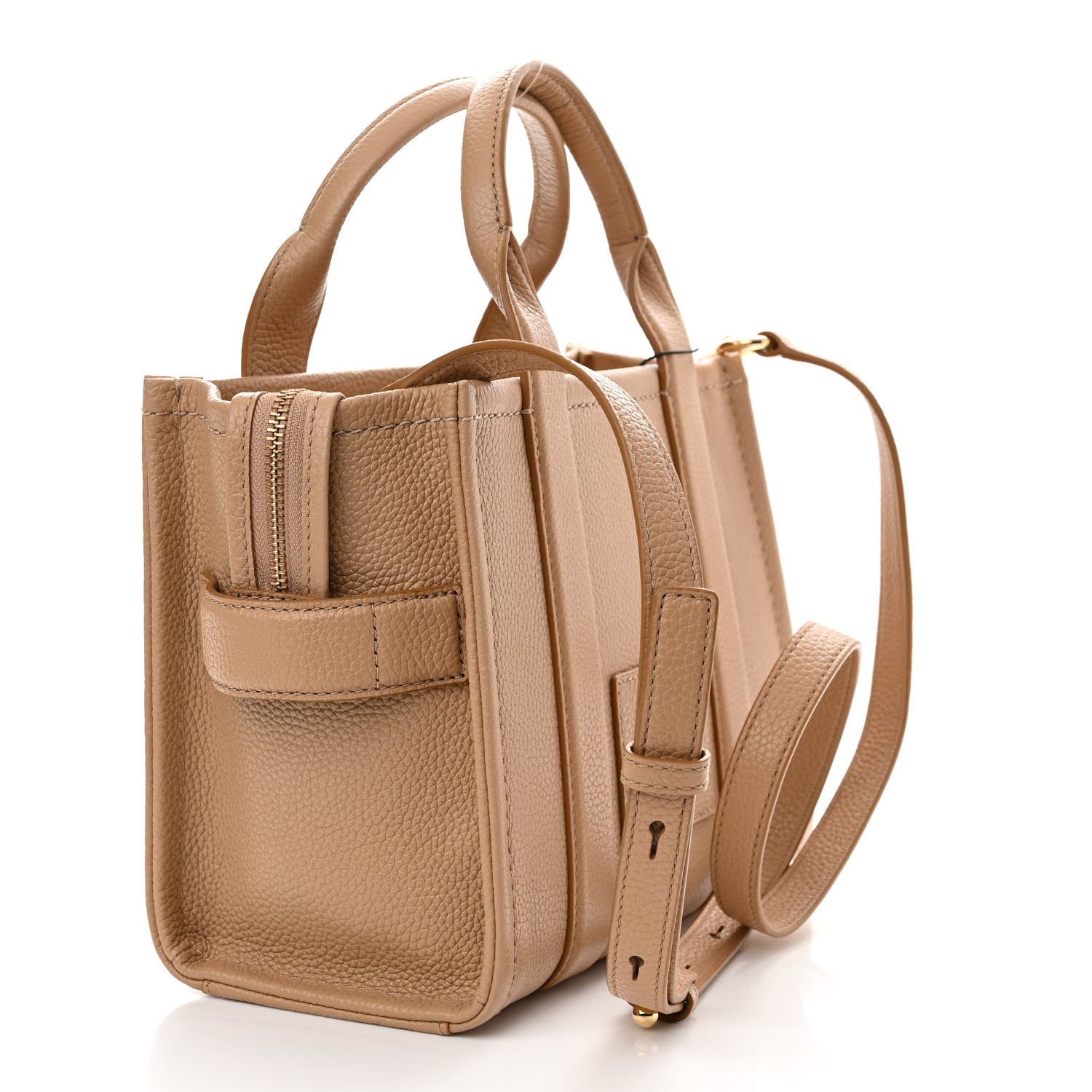 Marc Jacobs Grained Calfskin Small The Tote Bag Camel 3 of 10