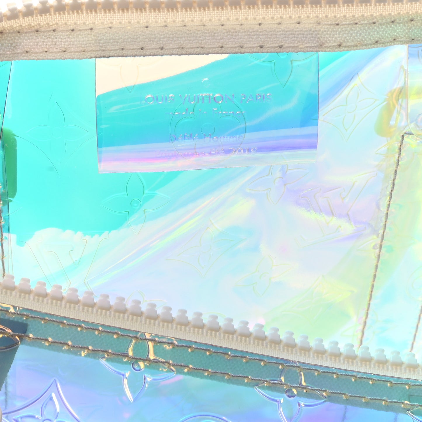 PVC Monogram Keepall Bandouliere 50 Iridescent Prism