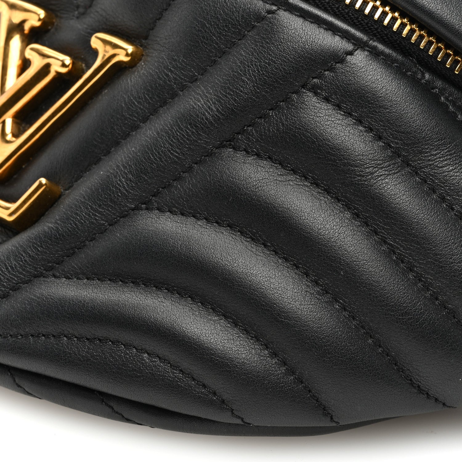 Louis Vuitton Calfskin Quilted New Wave Bumbag Black 9 of 9