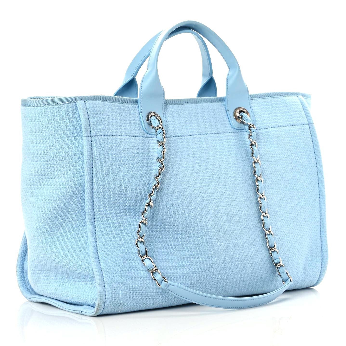 Mixed Fibers Medium Deauville Tote Light Blue