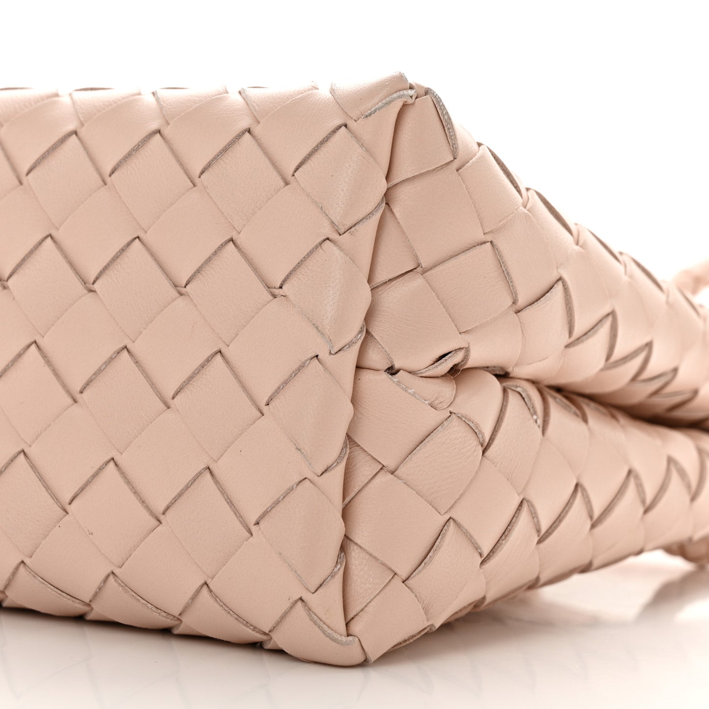 Nappa Intrecciato Small Andiamo Shoulder Bag Nude