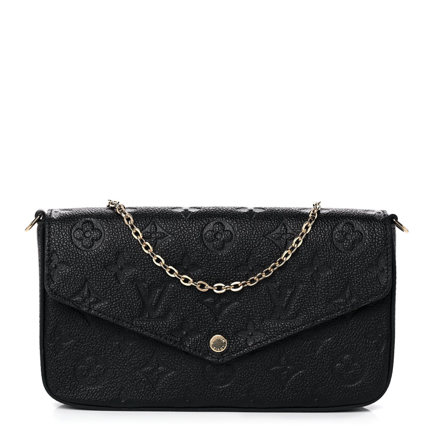 Empreinte Pochette Felicie Chain Wallet Black