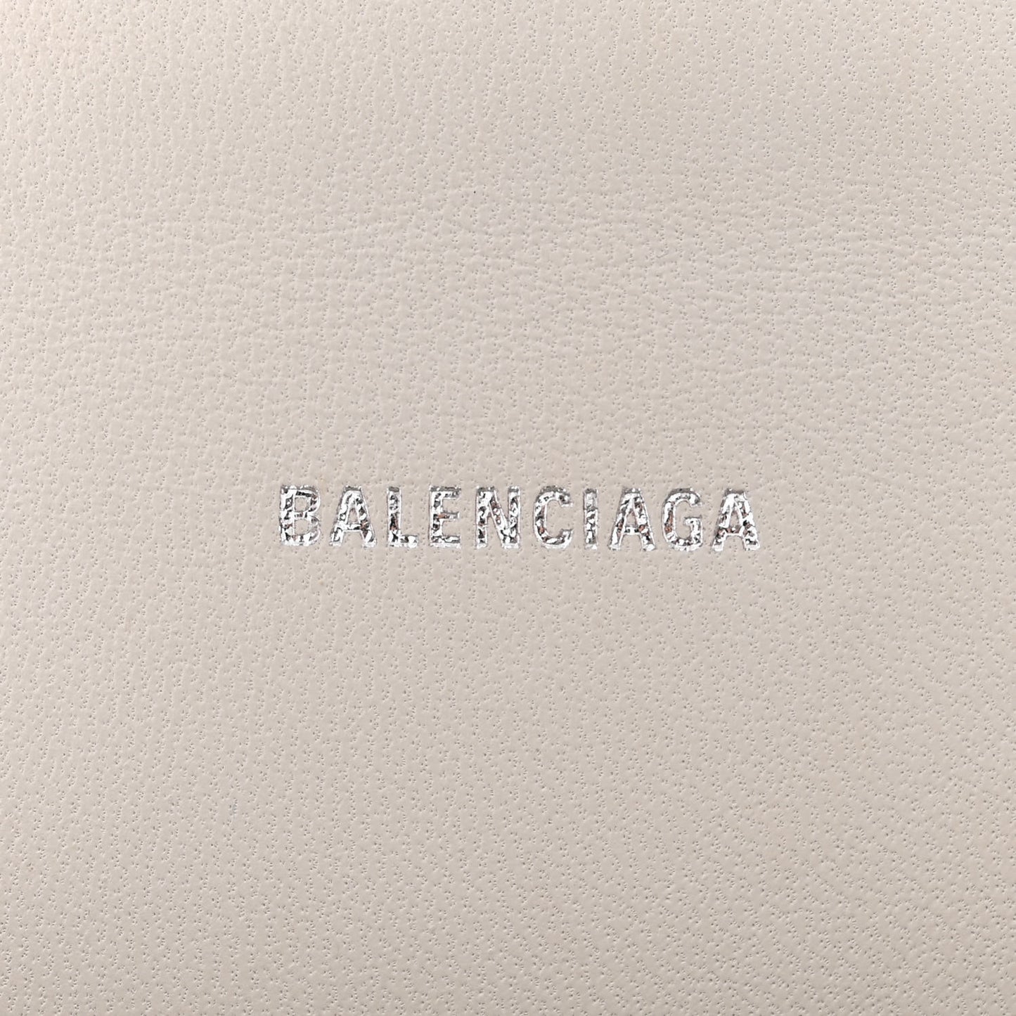 Shiny Box Calfskin Hourglass Top Handle Bag XS Chalky White