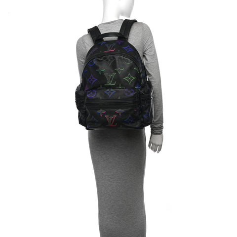 Calfskin Monogram Spotlight Comet Backpack Black Borealis