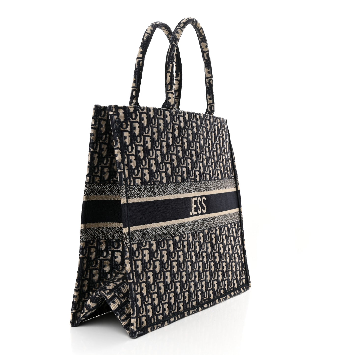 Oblique Large Book Tote Blue Multicolor