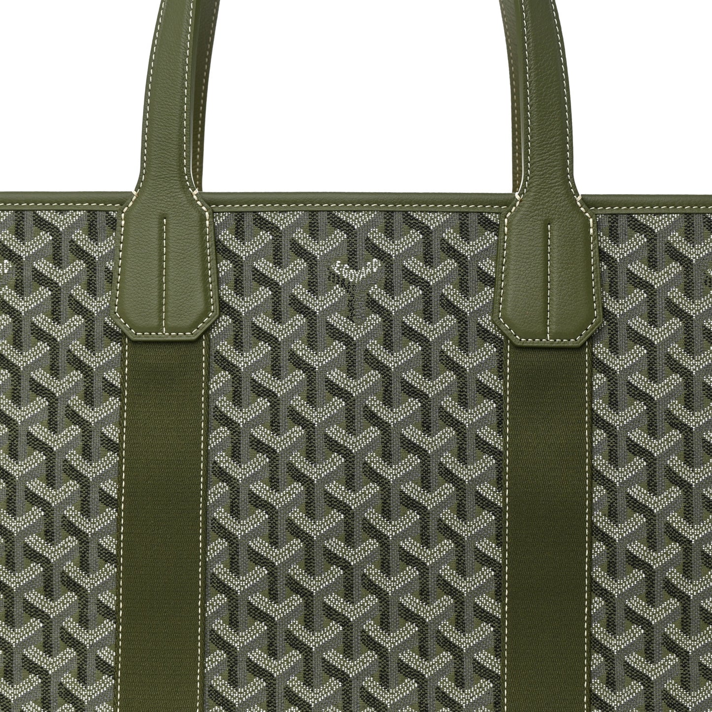 Goyardine Villette MM Tote Khaki