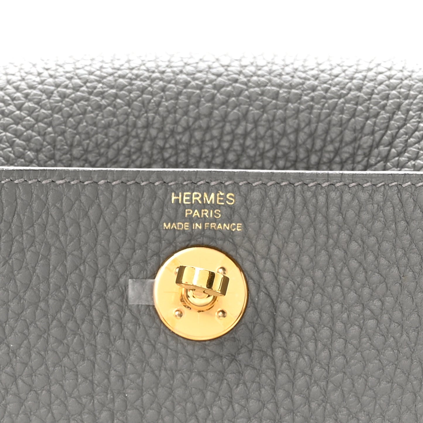 Taurillon Clemence Mini Lindy 20 Gris Meyer