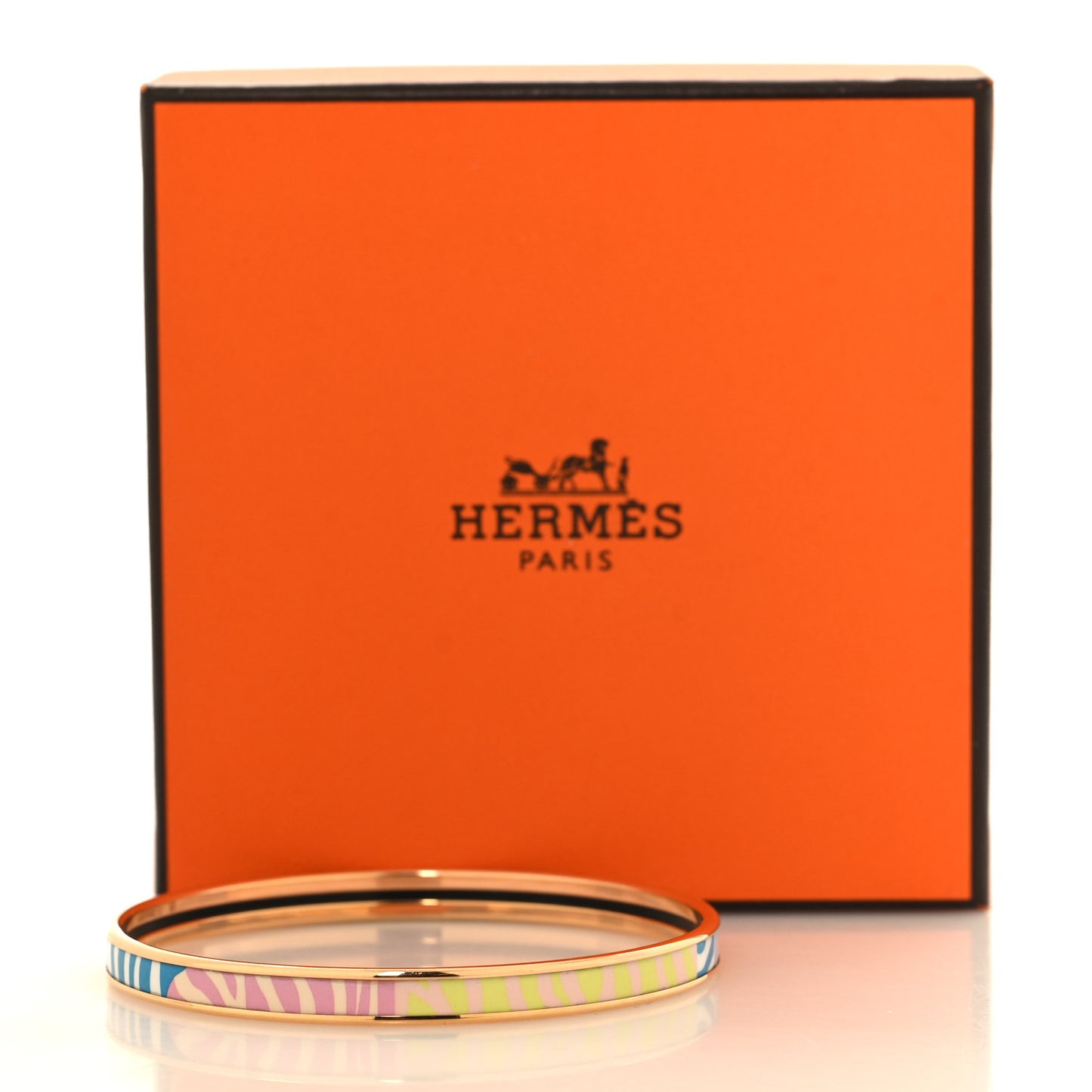 Enamel Printed Extra Narrow Printed Bracelet 65