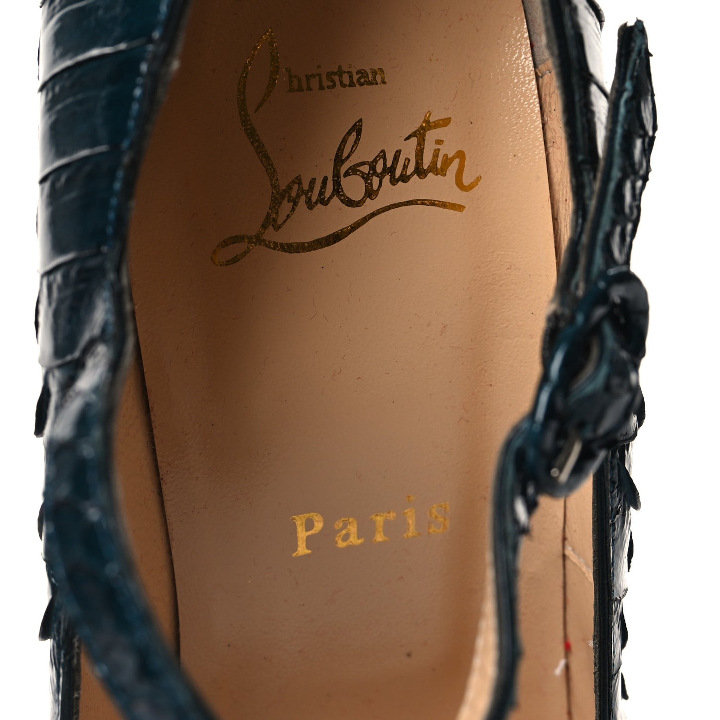 Snakeskin Lady Daf 160 Pumps 39.5 Blue Khol