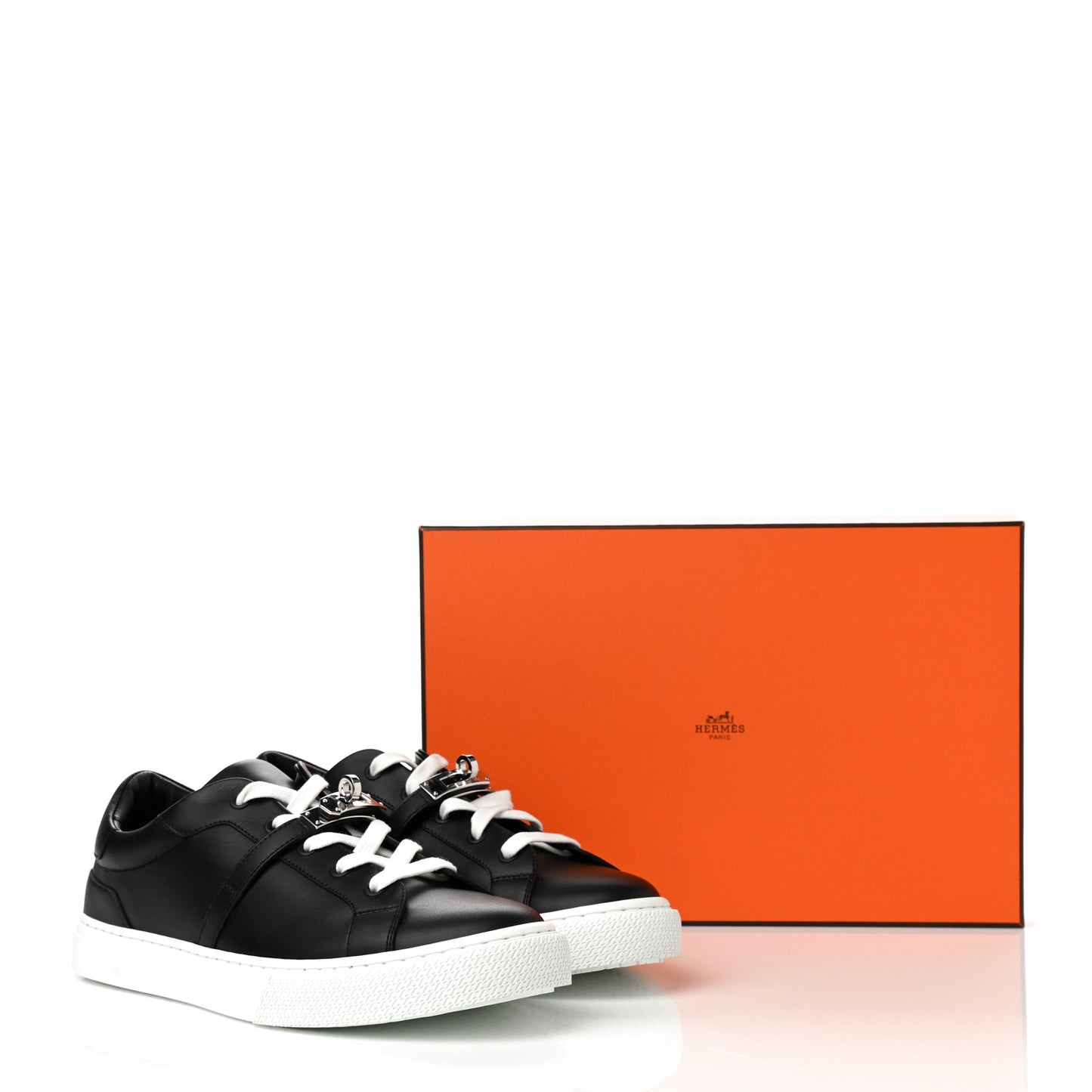 Calfskin Day Sneakers 40 Black