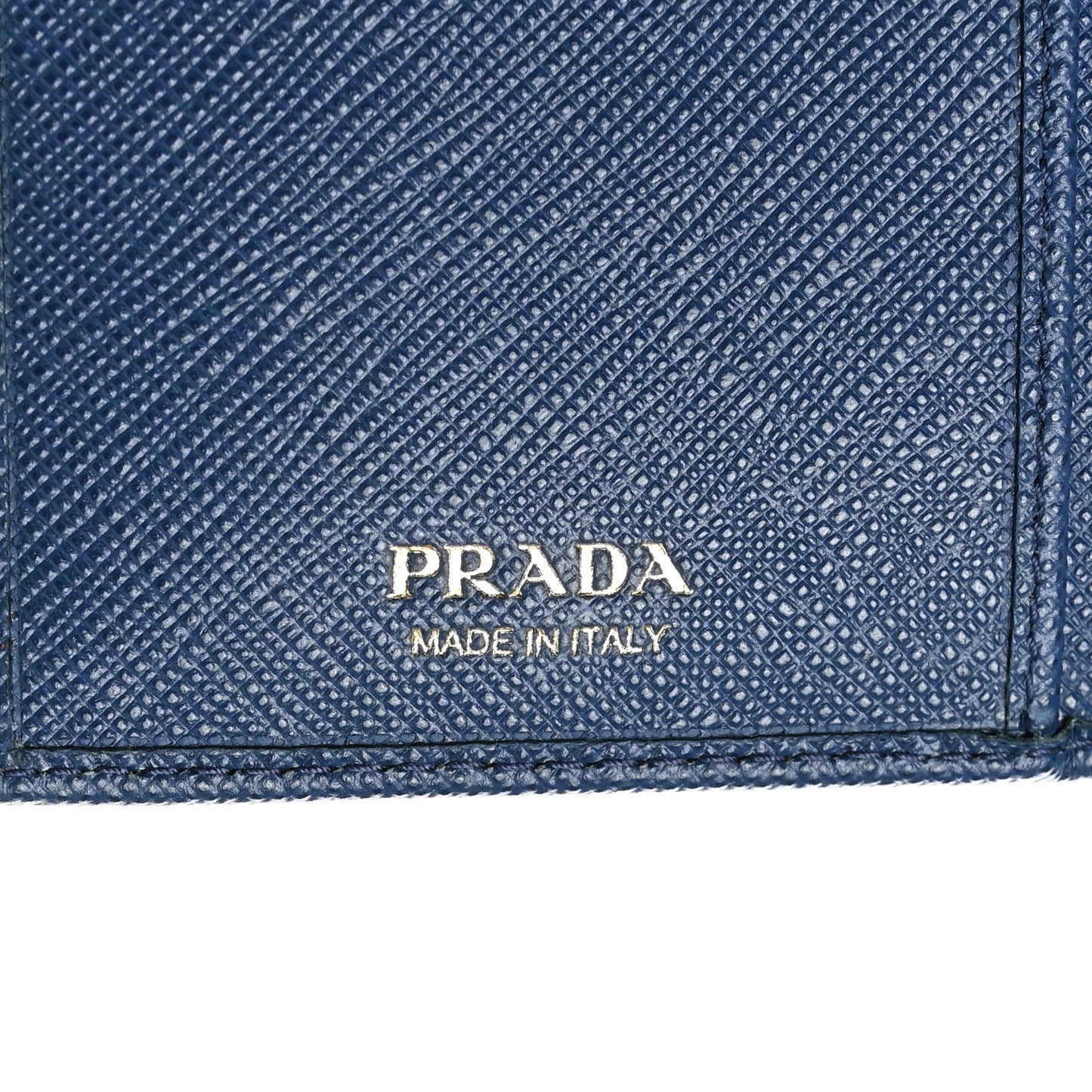 Saffiano Metal Oro Wallet Bluette