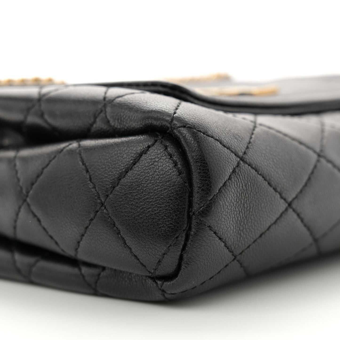 Lambskin Quilted Monogram Mini Nolita Black