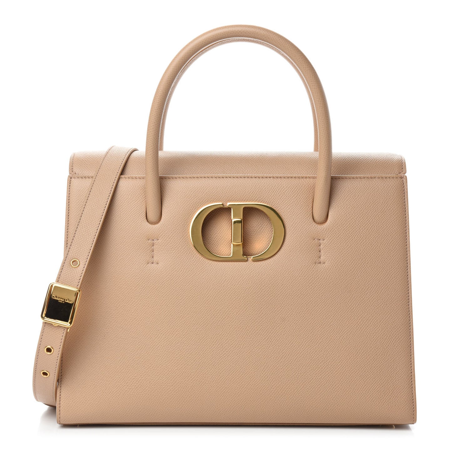 Grained Calfskin Large St. Honore Tote Beige