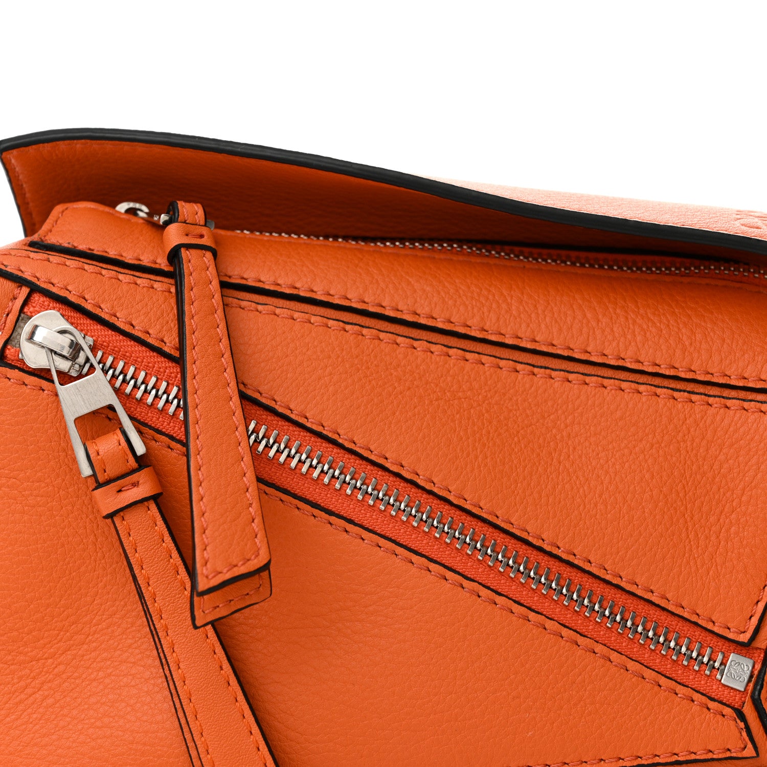 Loewe Calfskin Mini Puzzle Bumbag Orange 8 of 10
