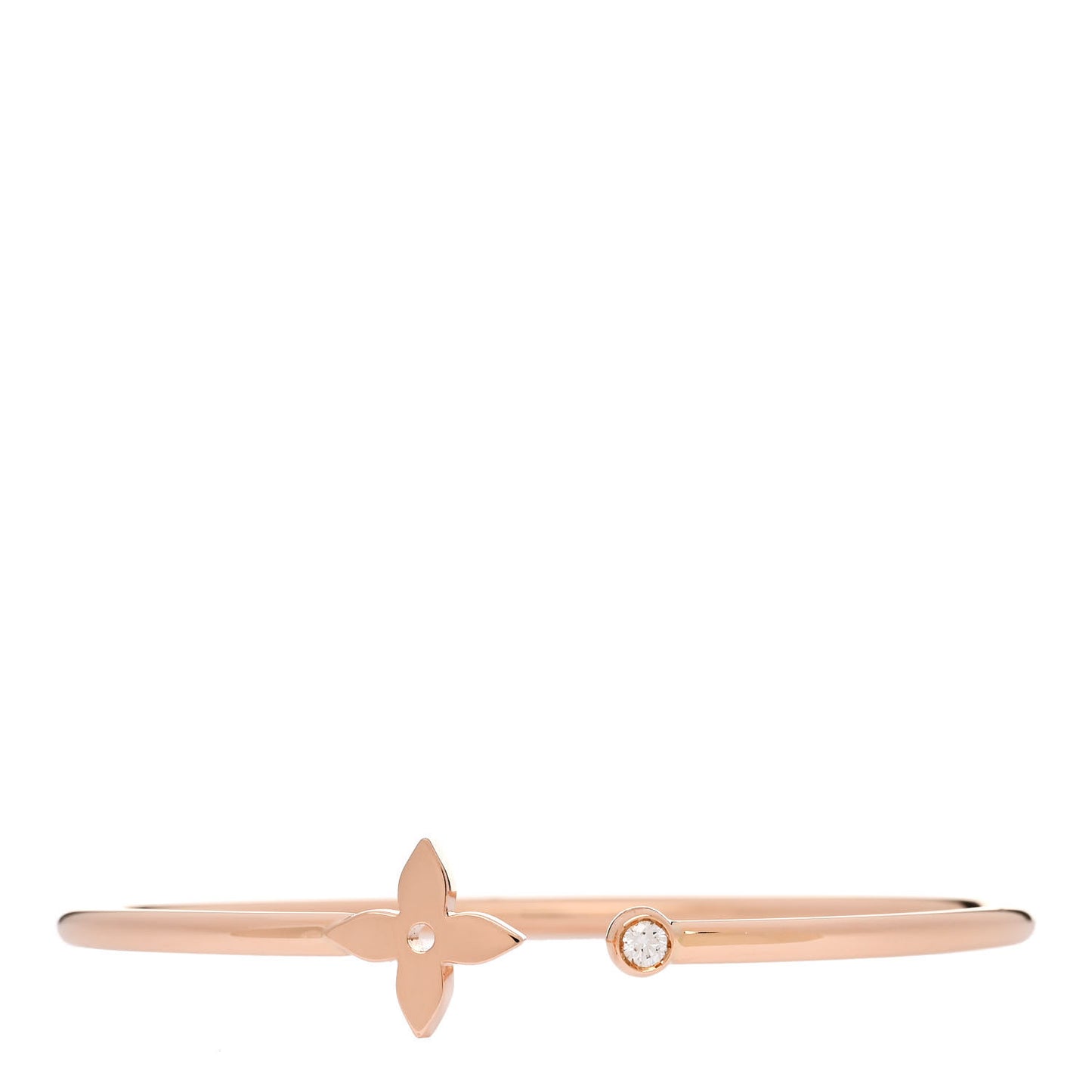 18K Pink Gold Diamond Idylle Blossom Twist Bracelet