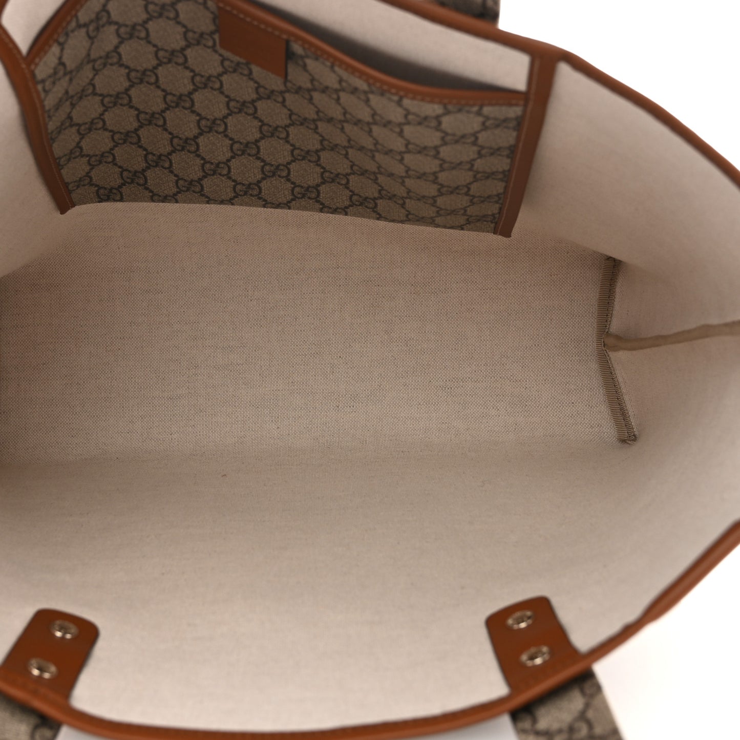 GG Plus Monogram Medium Signature Web Loop Tote Brown