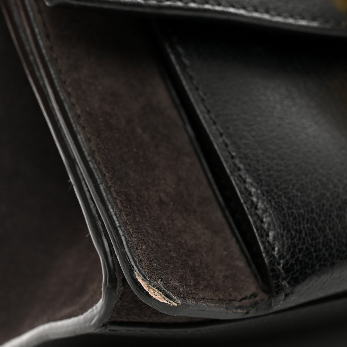 Goatskin Suede Small GV3 Shoulder Bag Black