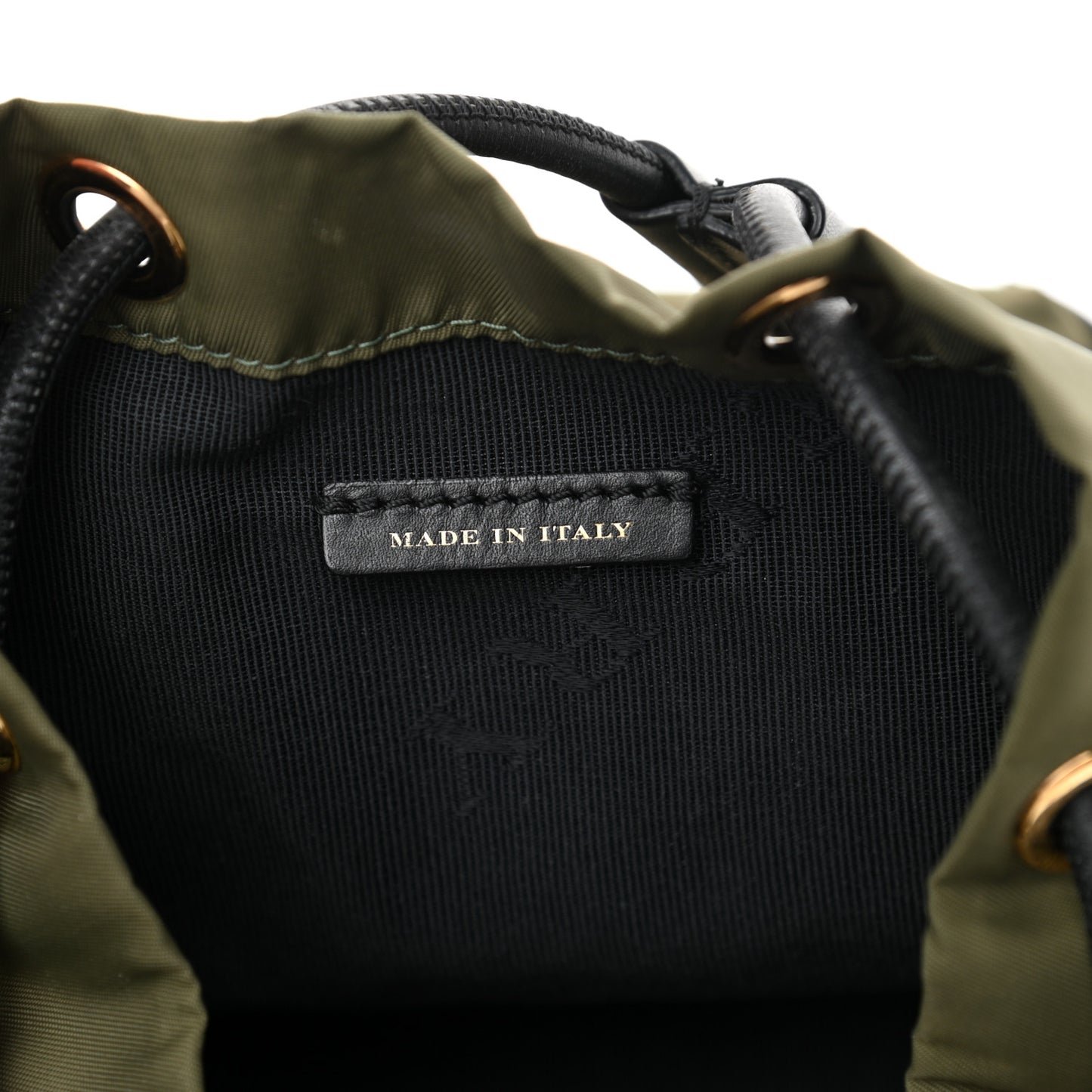 Nylon Small Crossbody Rucksack Backpack Canvas Green