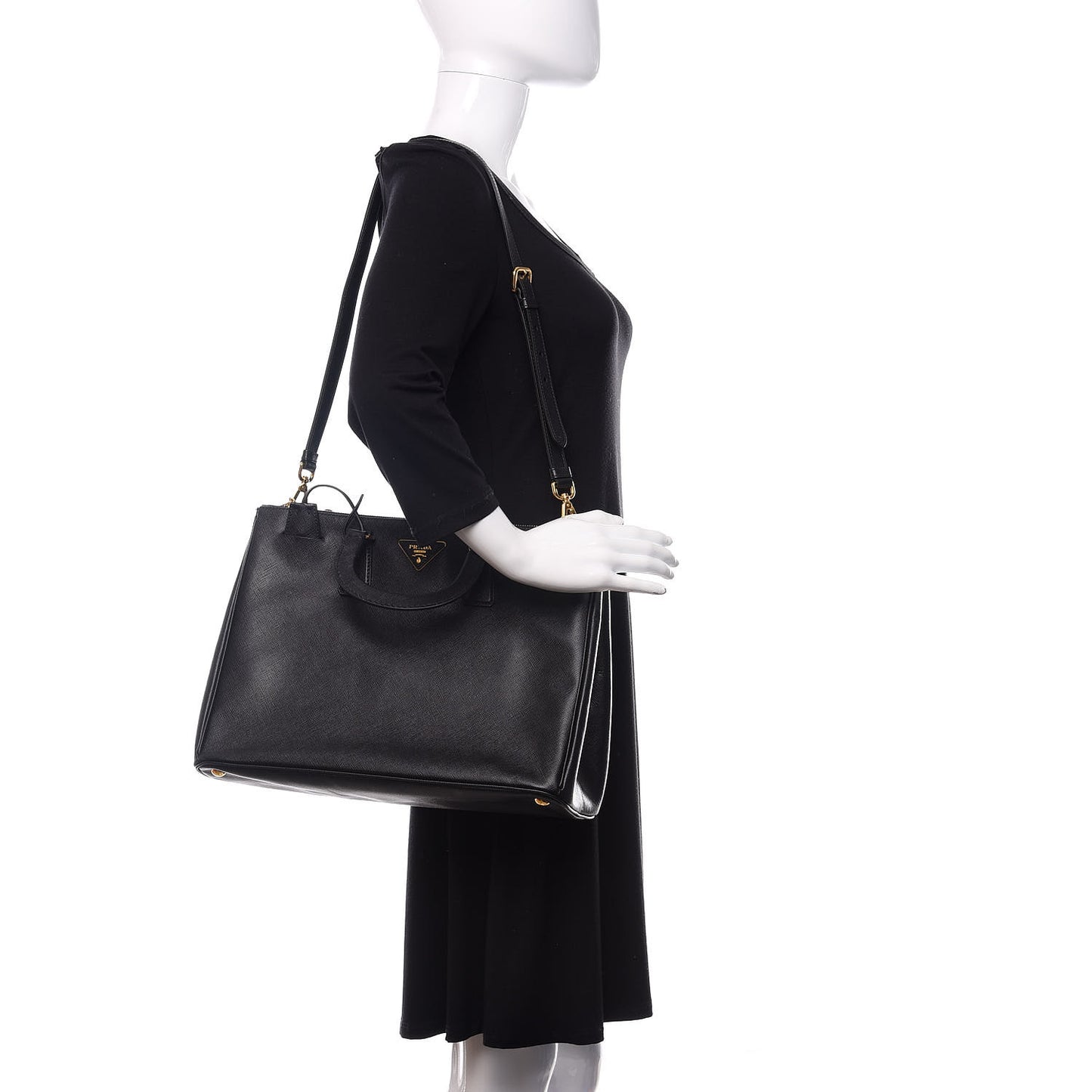 Saffiano Lux Executive Tote Black